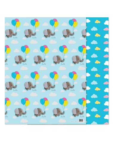 Wrapping Paper - WP4964-HAL039 - Elephant